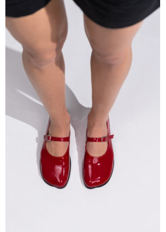 031211 Балетки Мері Джейн anatomic red
