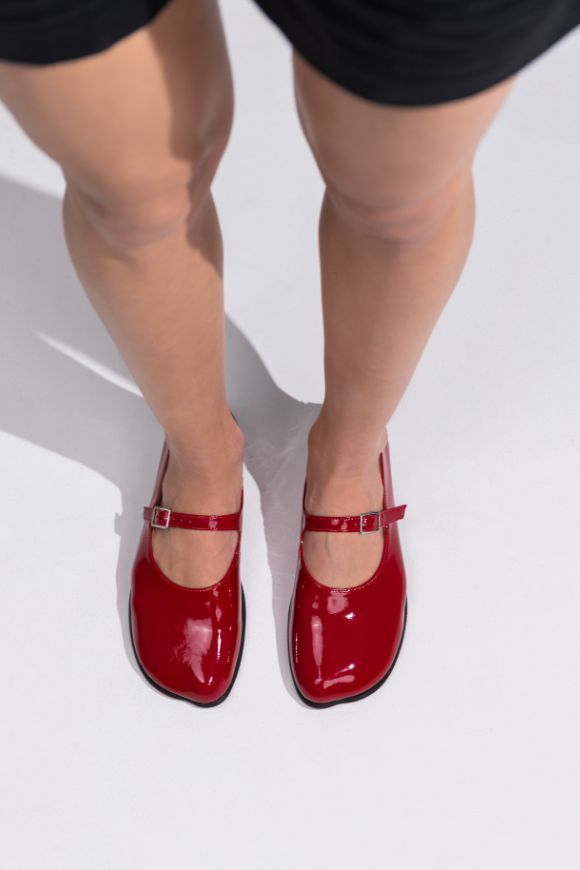 031211 Балетки Мері Джейн anatomic red