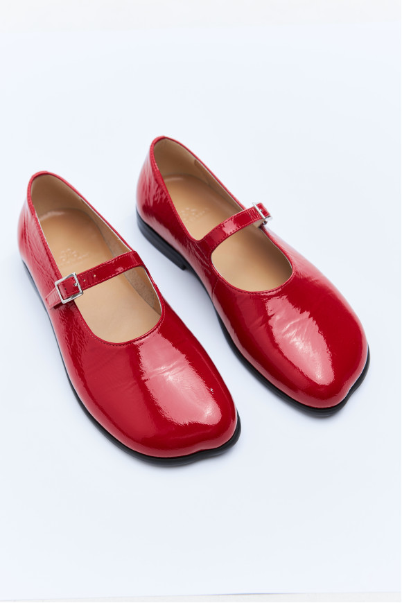 031211 Балетки Мері Джейн anatomic red